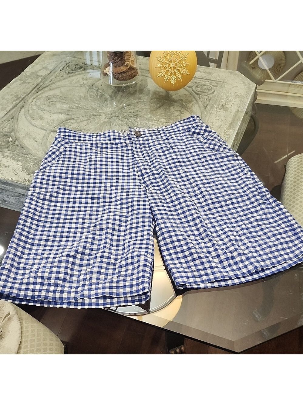 Lululemon Athletica Gingham Check Bermuda Shorts 30